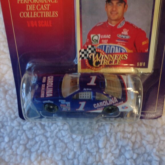 Jeff Gordon #1 1991 Carolina Ford Thunderbird 1/64 Winner's Circle Car - Picture 4 of 10